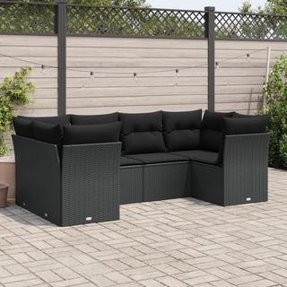 VidaXL Ensemble de canapés de jardin rotin synthétique  