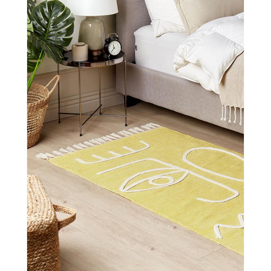 Beliani Tapis d'extérieur en Polyester  YAVU  