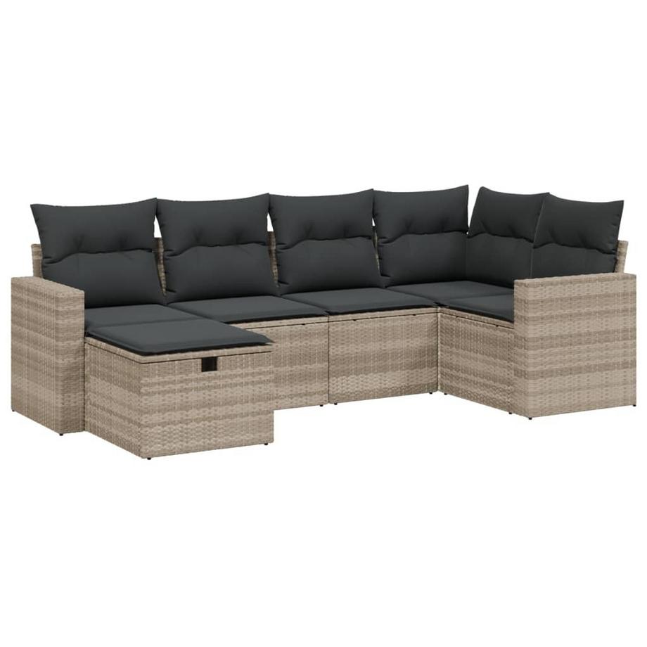 set divano da giardino Polirattan