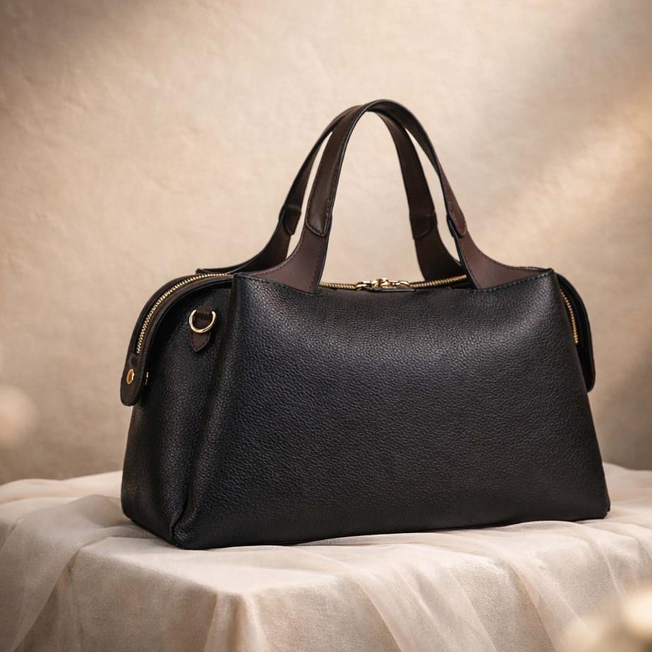 Gallantry Zweifarbig strukturierte Handtasche  