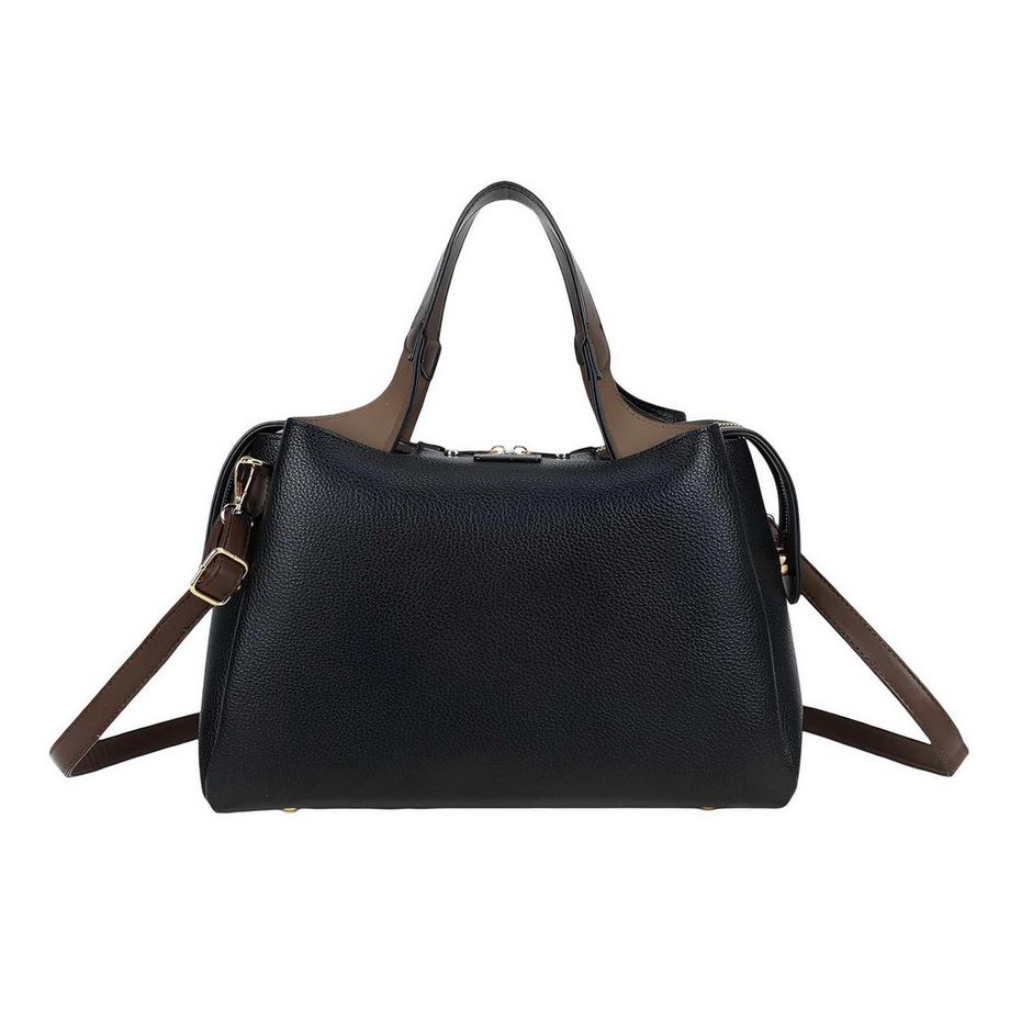 Handtasche zweifarbig fest