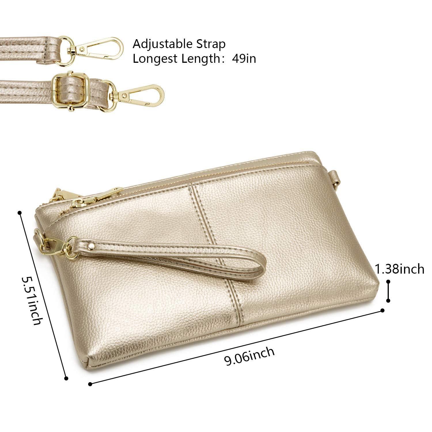 Only-bags.store Borsa a Tracolla Piccola con Tripla Cerniera  