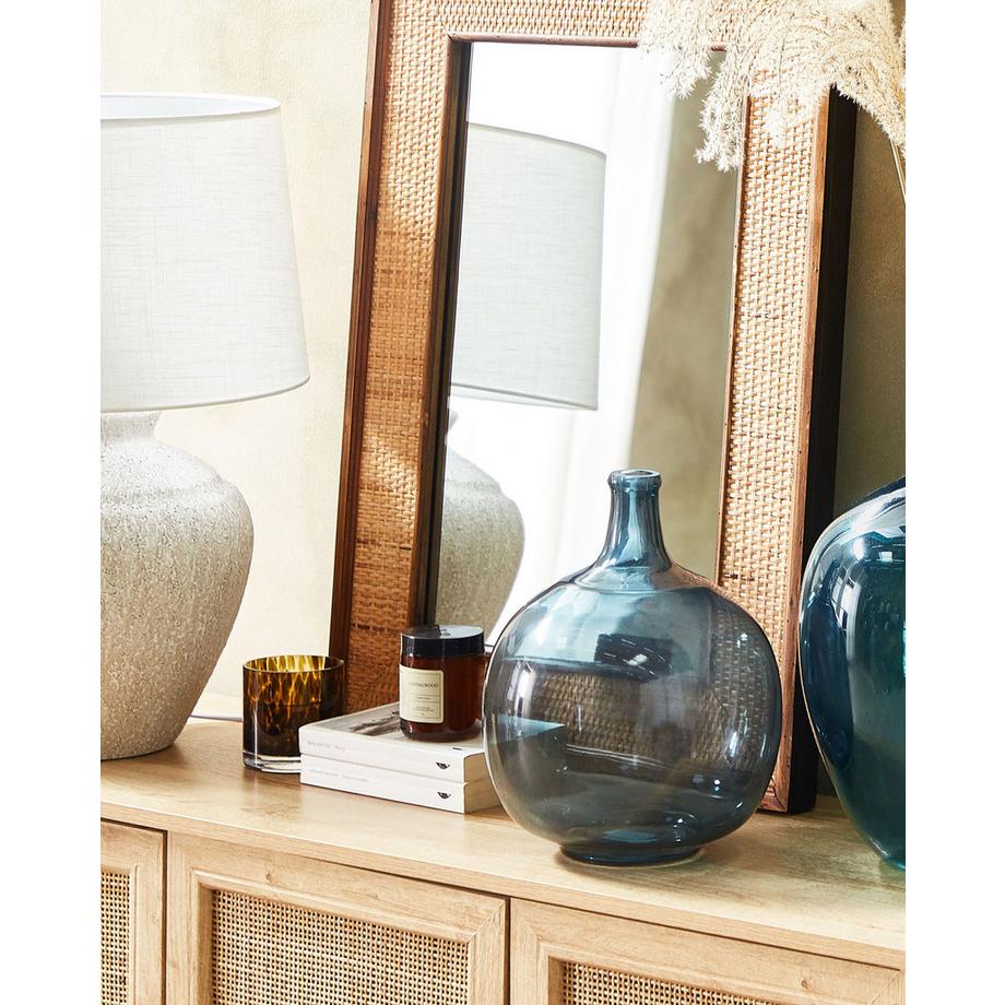 Beliani Vase décoratif en Verre Moderne CHAPPATHI  