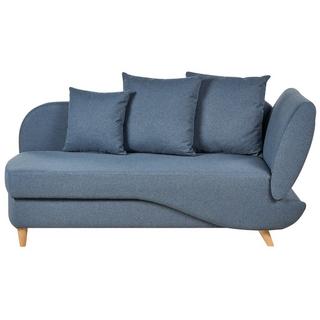 Beliani Chaiselongue aus Leinen Retro MERI  