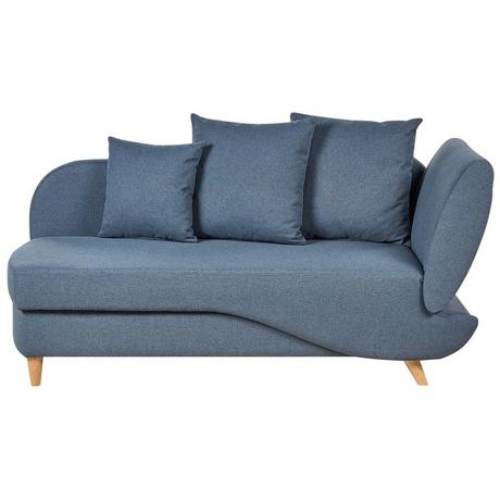 Beliani Chaiselongue aus Leinen Retro MERI  