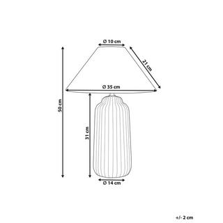 Beliani Lampe à poser en Céramique Traditionnel NURIA  