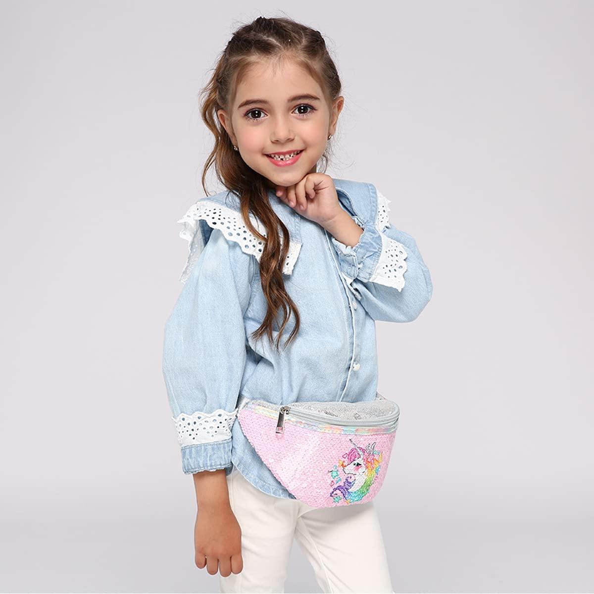 Only-bags.store Sac Banane Enfant Licorne Paillettes  