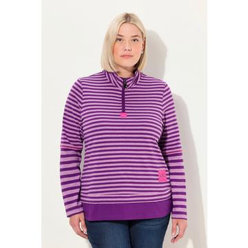 Shirt, Ringelmix, Classic, Troyerkragen, Langarm