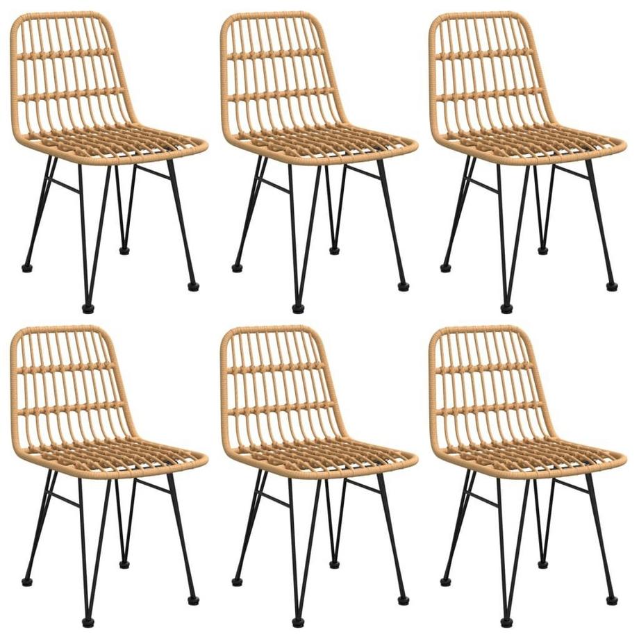 VidaXL set da pranzo da giardino Polirattan  