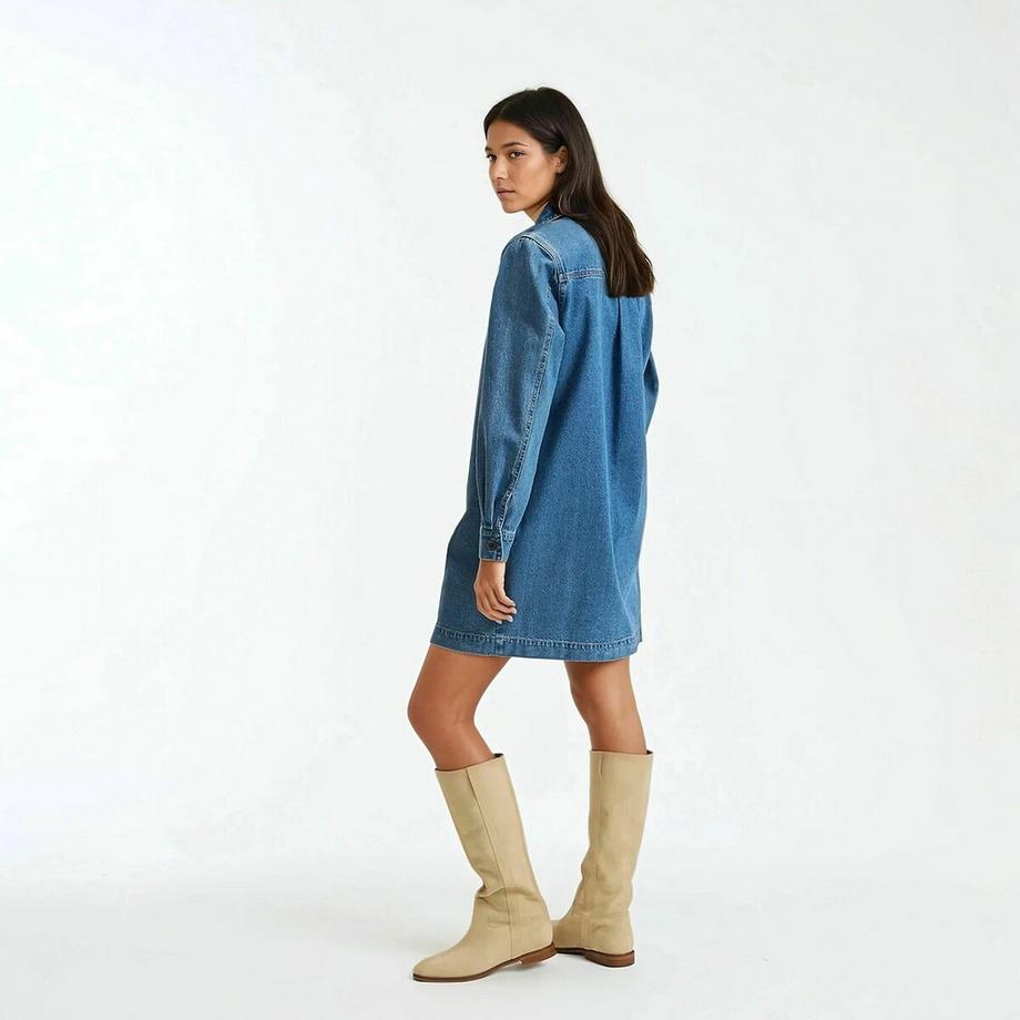 La Redoute Collections Signature Albane Kurzes Jeanskleid  