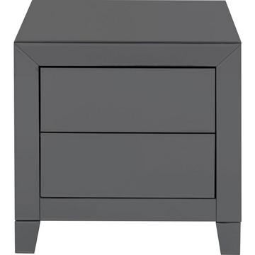 Commode petite Luxury Push 2 tiroirs gris