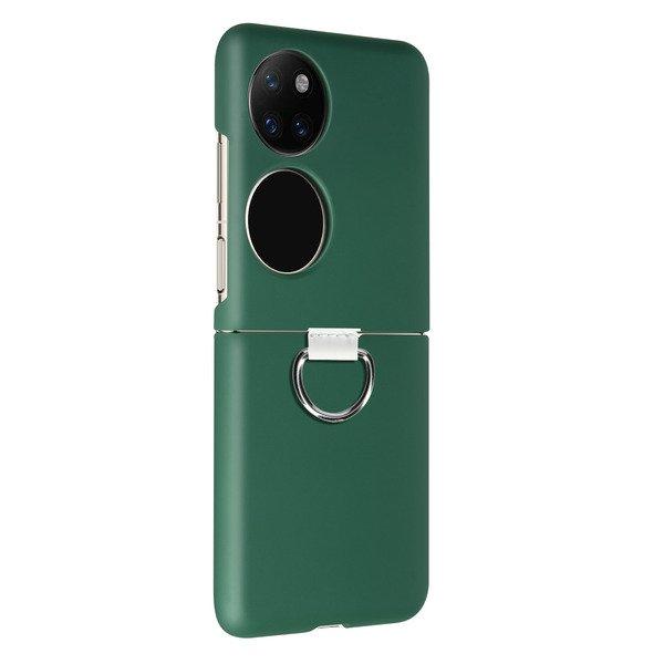 Avizar  Coque Verte Huawei P50 Pocket avec Bague 