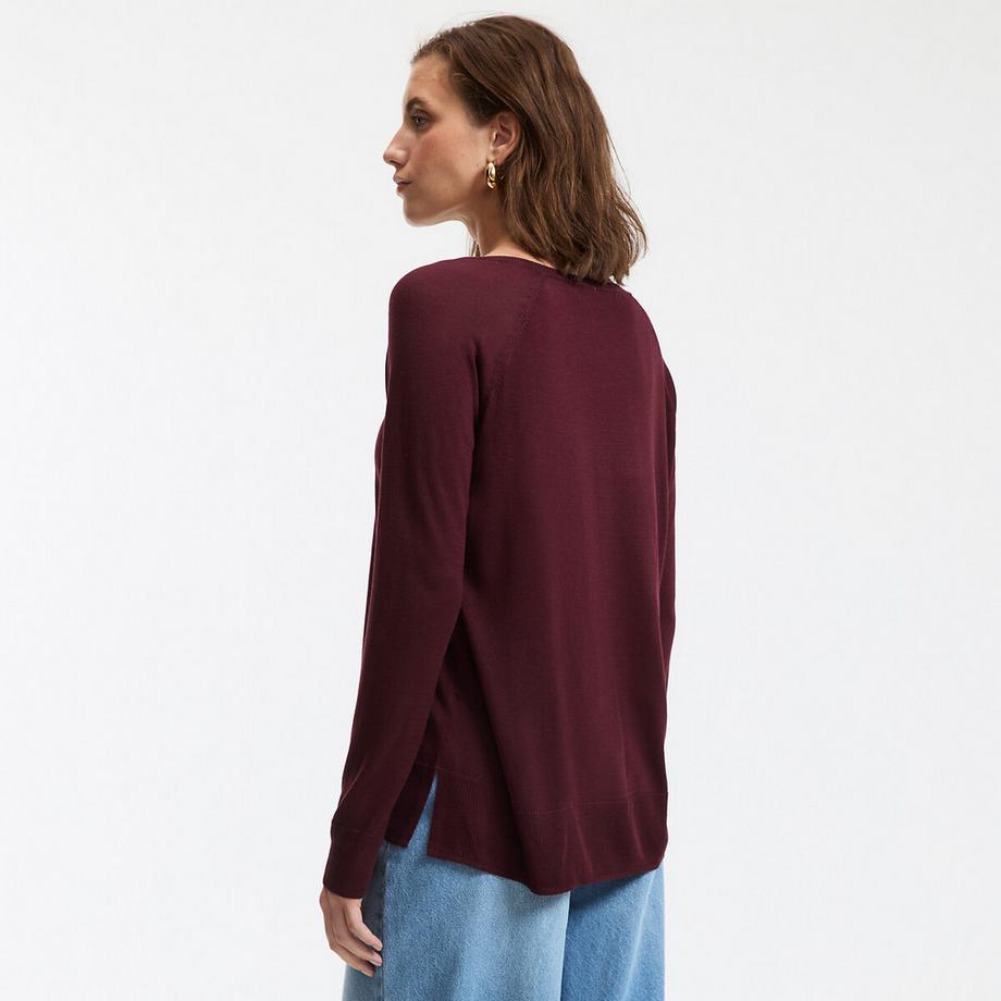 La Redoute Collections Pullover girocollo in maglia fine  