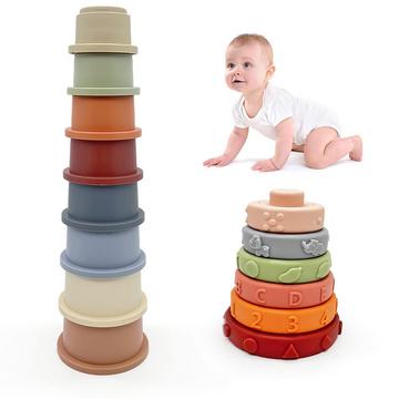 Babyspielzeug, Stapelturm, Stapelbecher