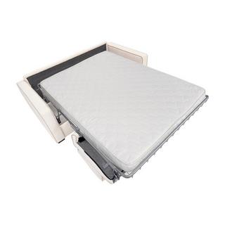 Vente-unique Canapé 3 places convertible express en tissu texturé beige avec assise à mémoire de forme matelas 18 cm FRAPALI  