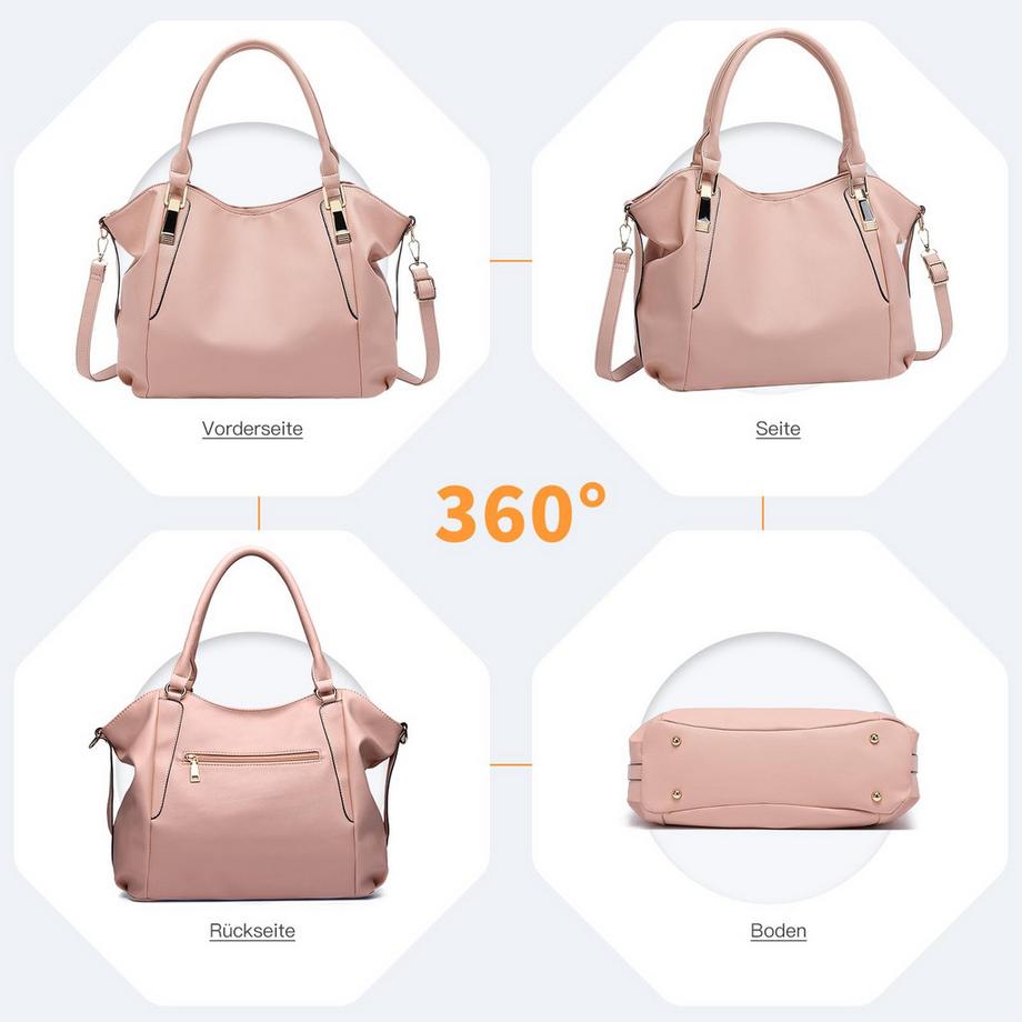 Only-bags.store Große Einkaufstasche mit verstellbarem Schultergurt  