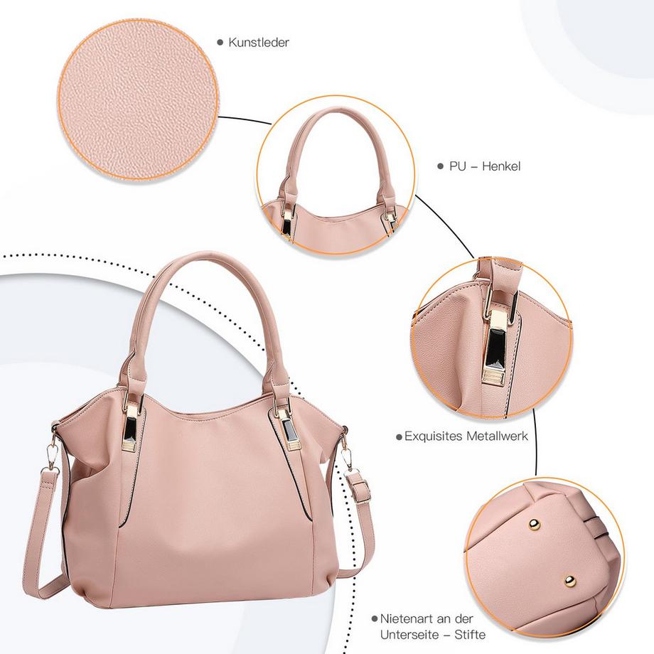 Only-bags.store Große Einkaufstasche mit verstellbarem Schultergurt  