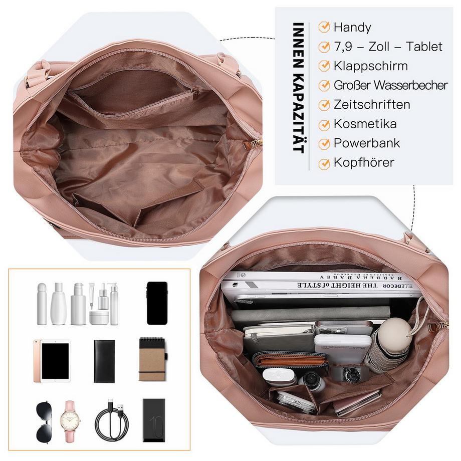 Only-bags.store Große Einkaufstasche mit verstellbarem Schultergurt  