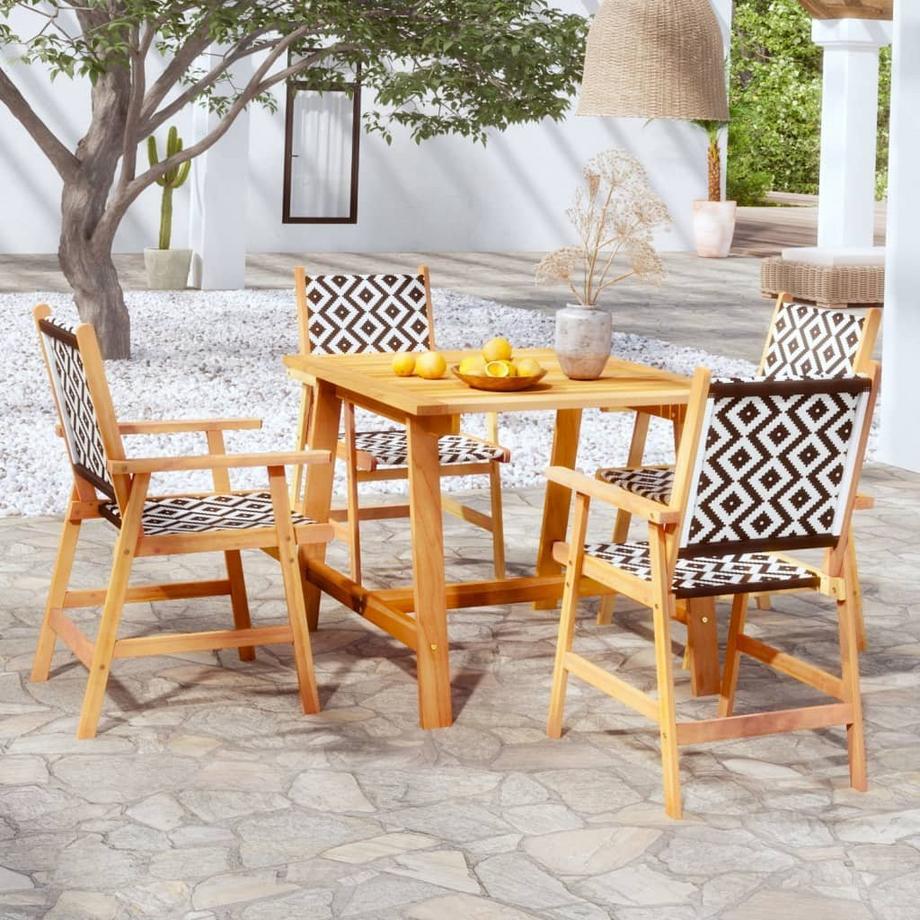 VidaXL set da pranzo da giardino Legno di acacia  