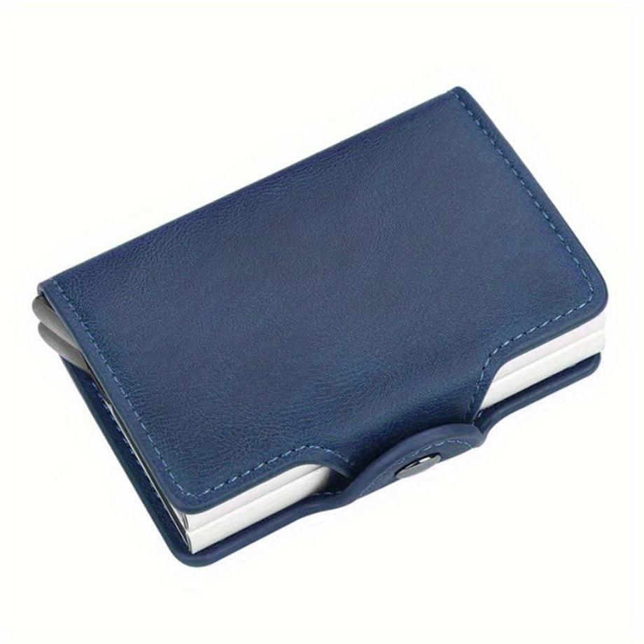 Automatische RFID-Kartenhalter, Rfid-Blockierung Double Box Metall Brieftasche, -Kartenhalter Aluminiumlegierung Karte Brieftaschen, Slim Pop-up Wallet, Ideal Geschenk für Männer