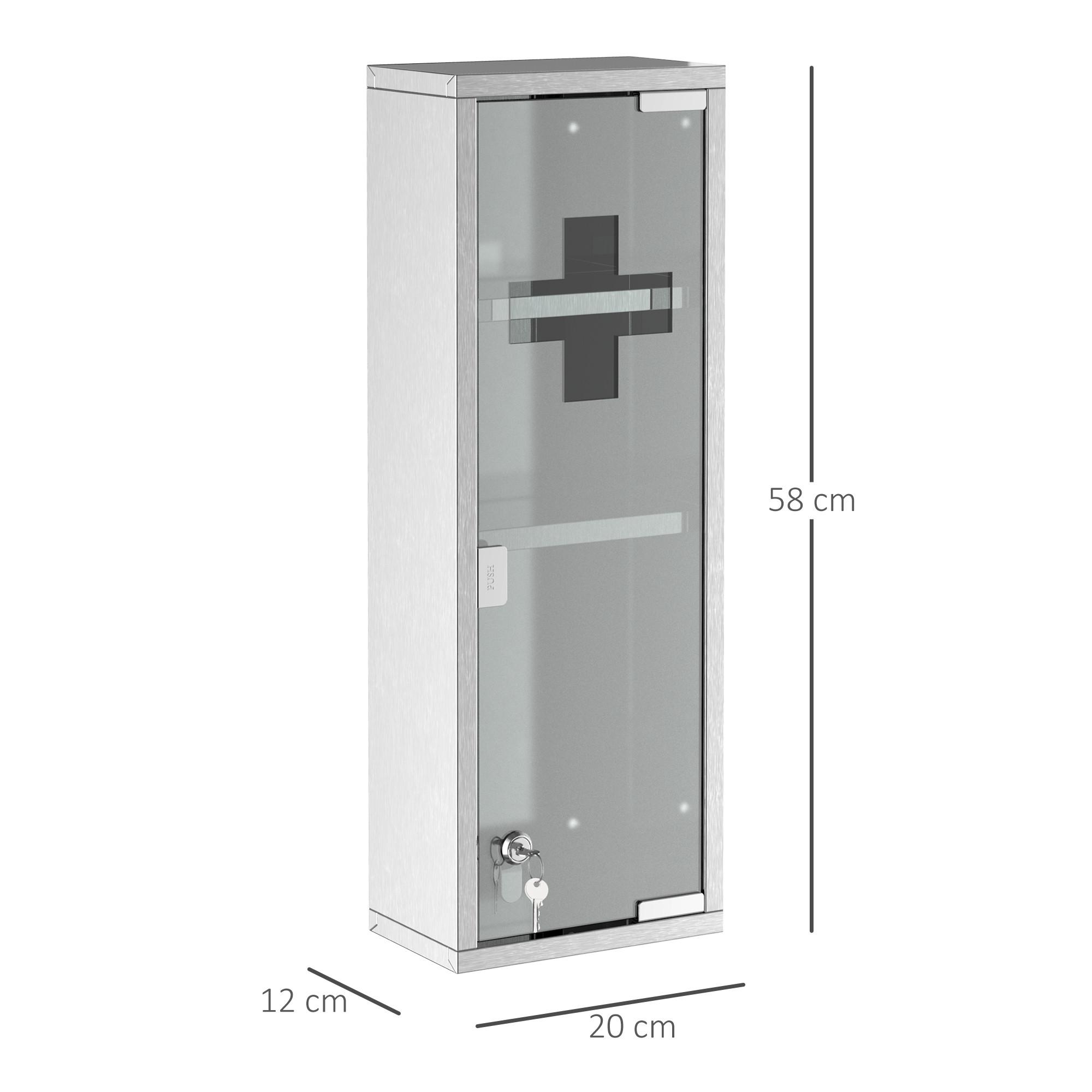 Kleankin Medizinschrank mit Schloss  