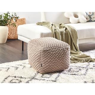 Beliani Pouf aus Baumwolle Boho KINGRI  