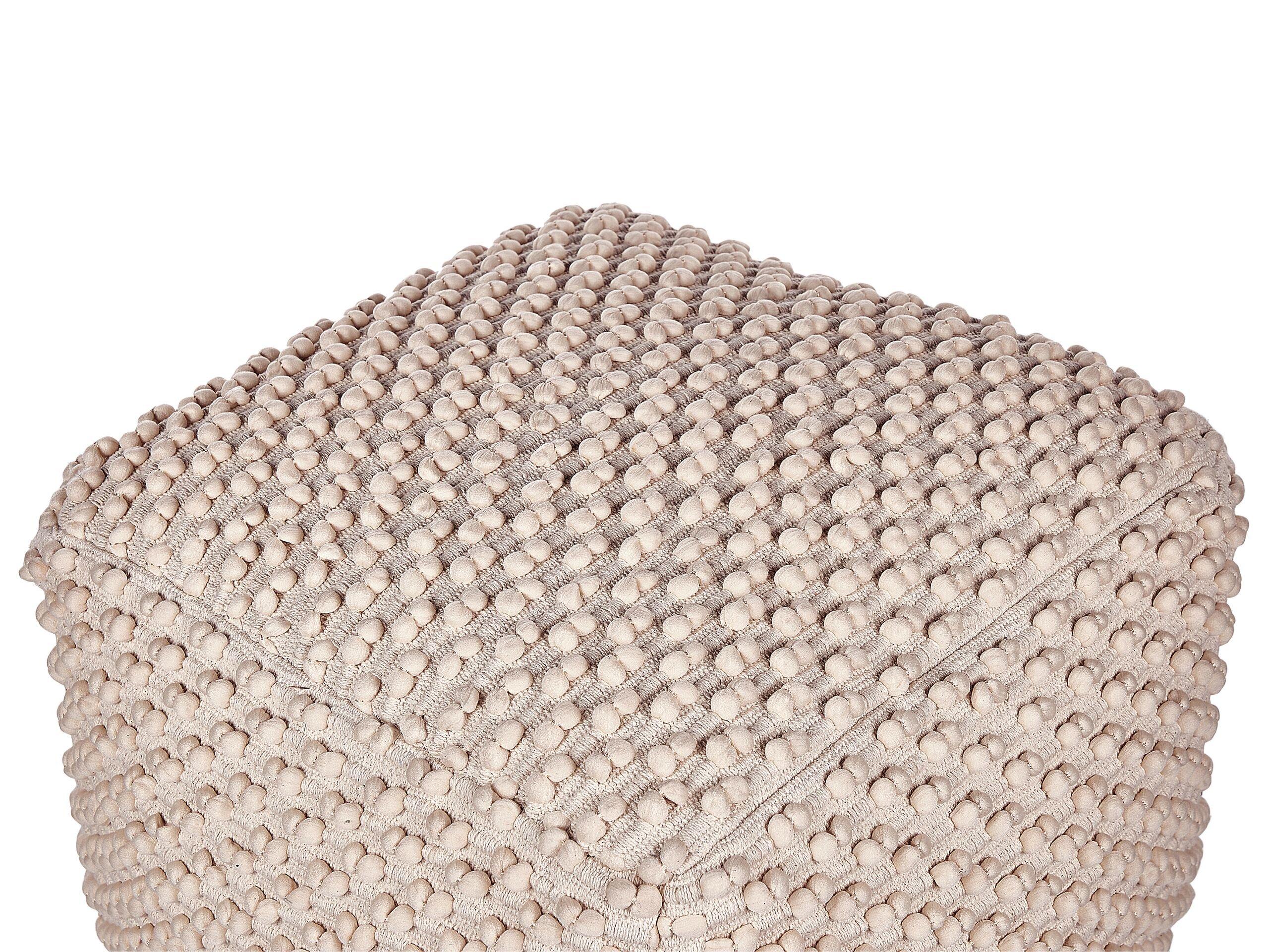 Beliani Pouf aus Baumwolle Boho KINGRI  