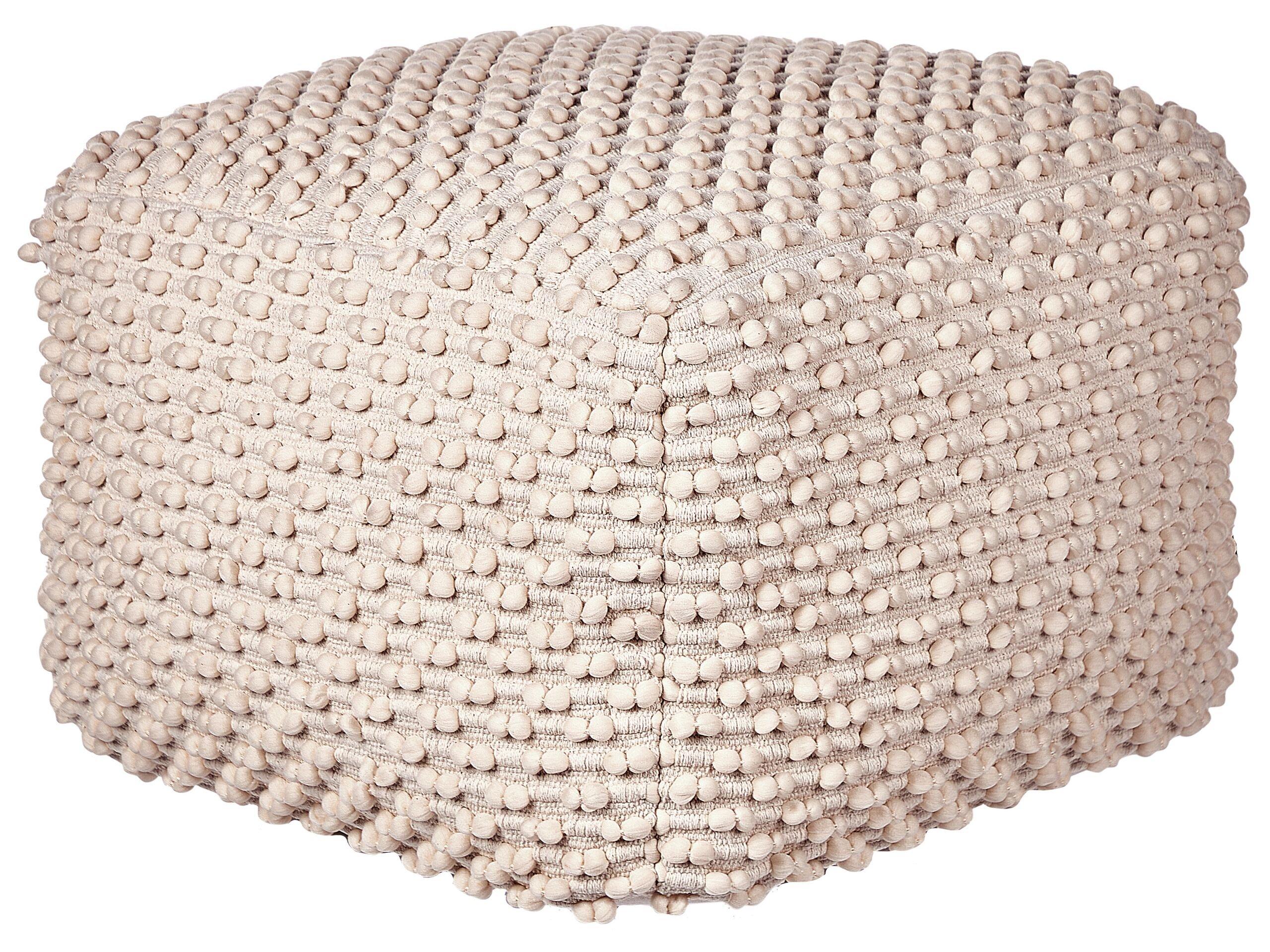 Beliani Pouf en Coton Boho KINGRI  