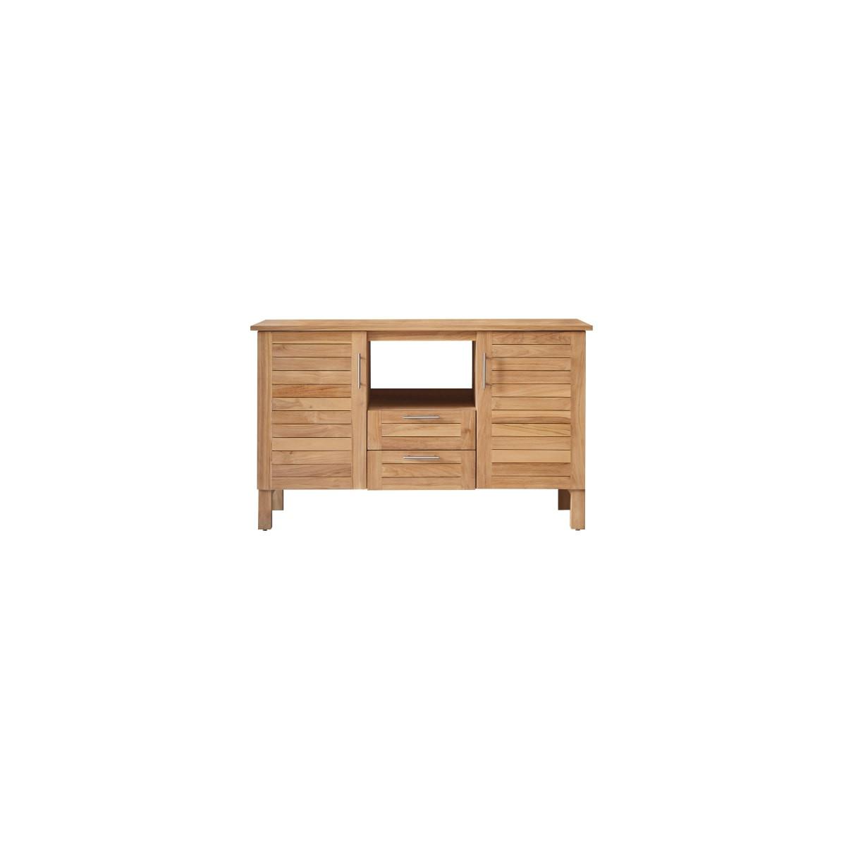 Tikamoon Mobile da bagno in teak massello 125 cm Soho  