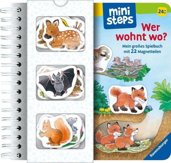 ministeps Wer wohnt wo? Eberhard, Irmgard; Eberhard, Irmgard (Illustrationen) Copertina rigida 