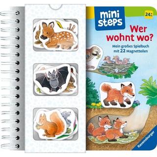 ministeps Wer wohnt wo? Eberhard, Irmgard; Eberhard, Irmgard (Illustrationen) Copertina rigida 