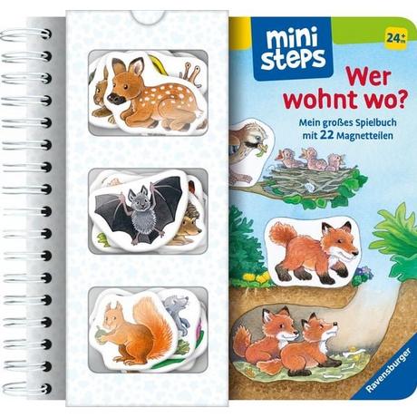 ministeps Wer wohnt wo? Eberhard, Irmgard; Eberhard, Irmgard (Illustrationen) Copertina rigida 