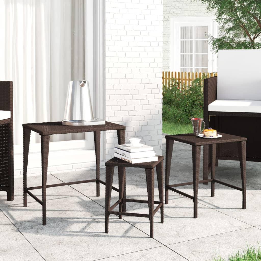 VidaXL Satztisch poly-rattan  