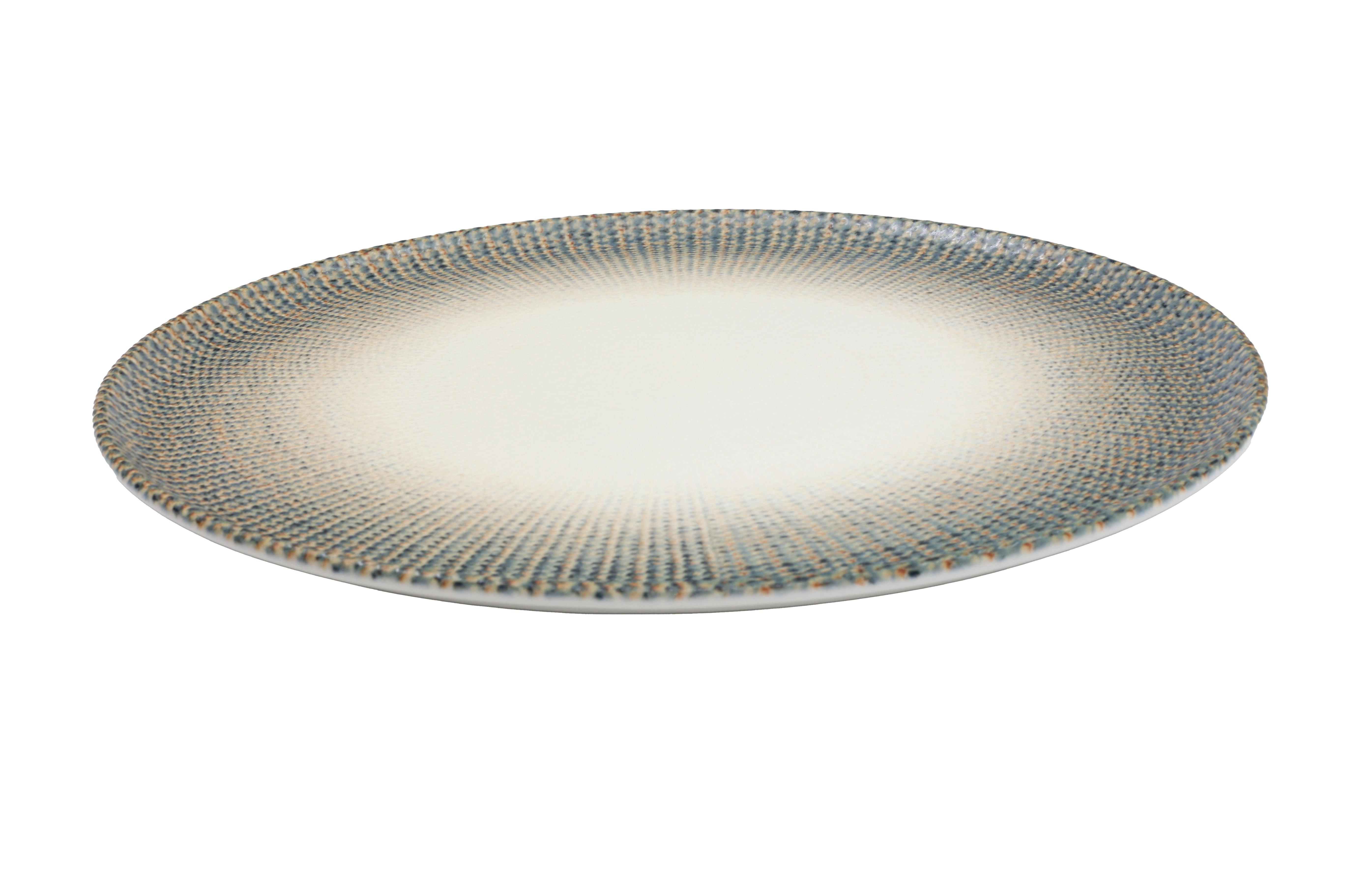 Bonna Assiette à Pizza - Sway -  Porcelaine - lot de 2  