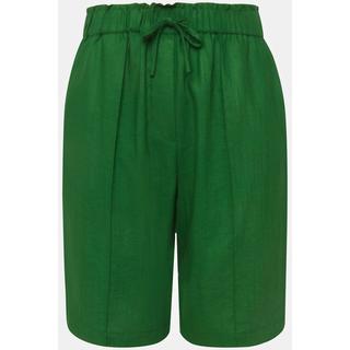 Ulla Popken Short Jambe Large Passepoils Taille Élastique  