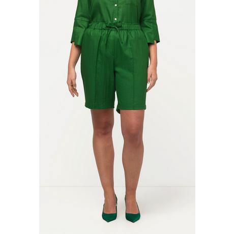 Ulla Popken Short Jambe Large Passepoils Taille Élastique  