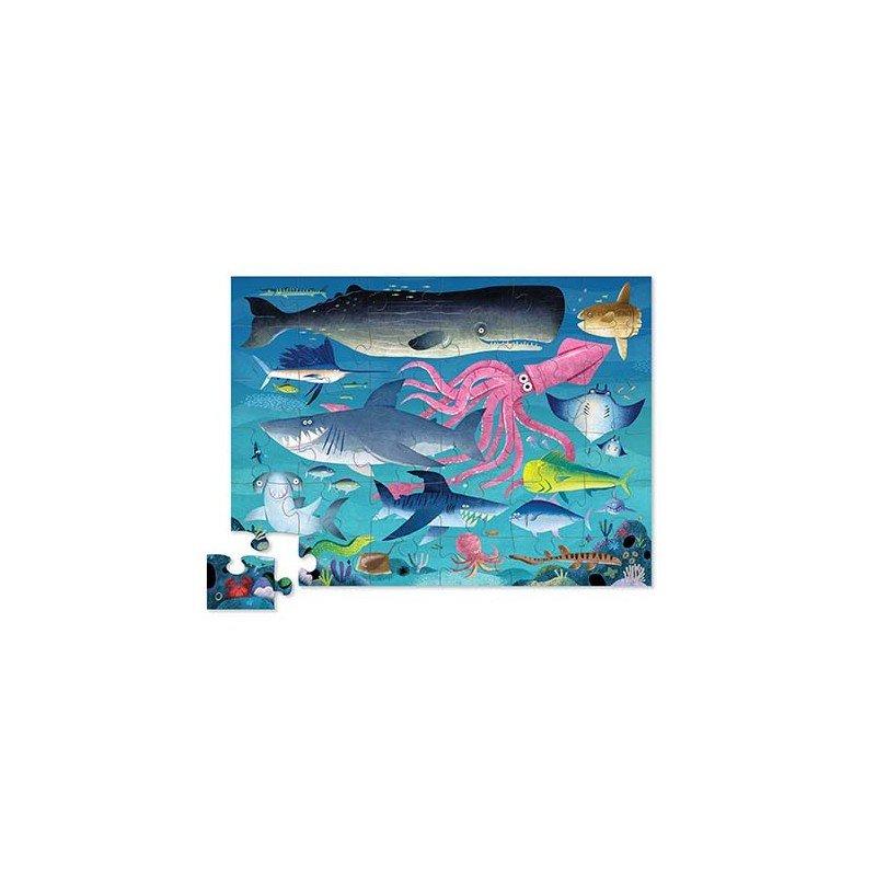 Crocodile Creek  Shaped Puzzle, Haifisch-Riff 36 pc 