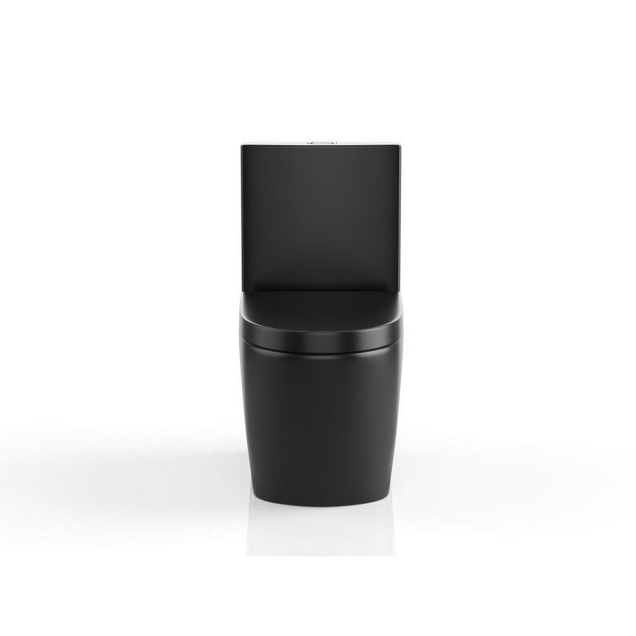 Vente-unique Stand-WC aus Keramik - Schwarz matt - NAGILAM  