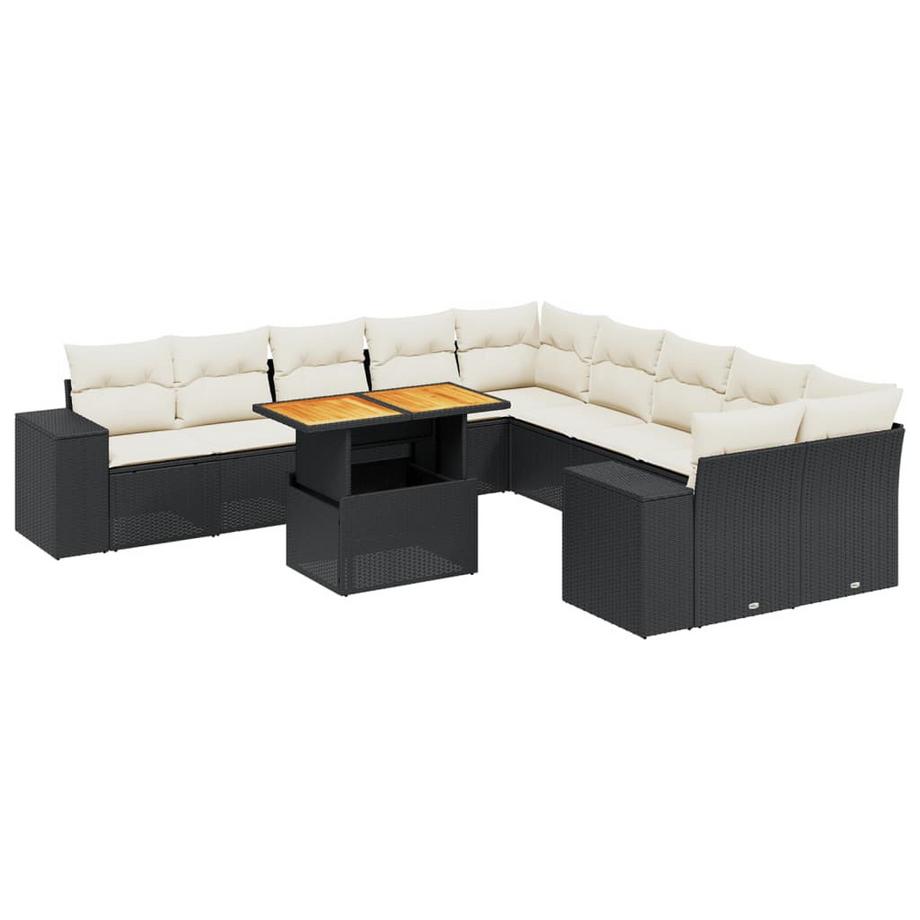 Ensemble de canapés de jardin rotin synthétique