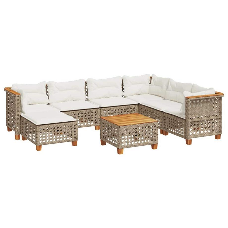 set divano da giardino Polirattan