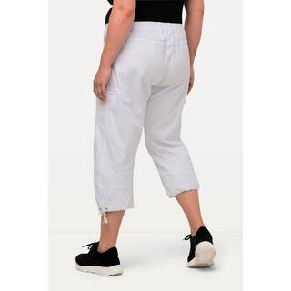 Ulla Popken  Pantaloni cargo a 7/8 con cintura comoda 