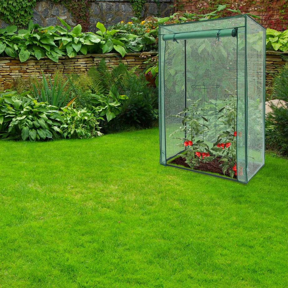 B2X Serre à tomates avec toit en pente  