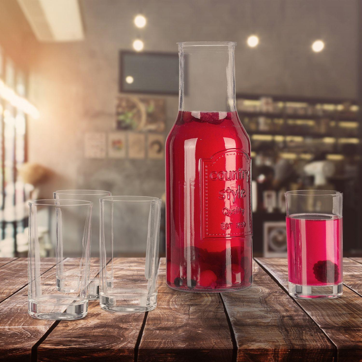 Northix Karaffe mit Gläsern  