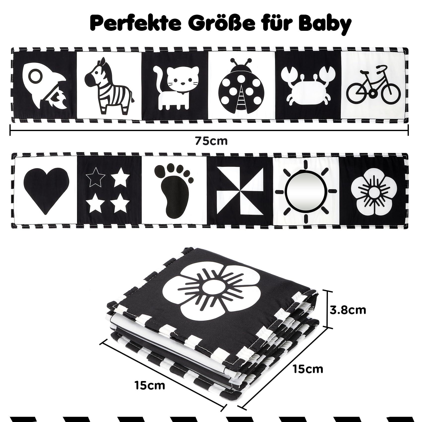 Activity-board  Babybuch Kontrast-Bilderbuch- Kontrast-Babyspielzeug 