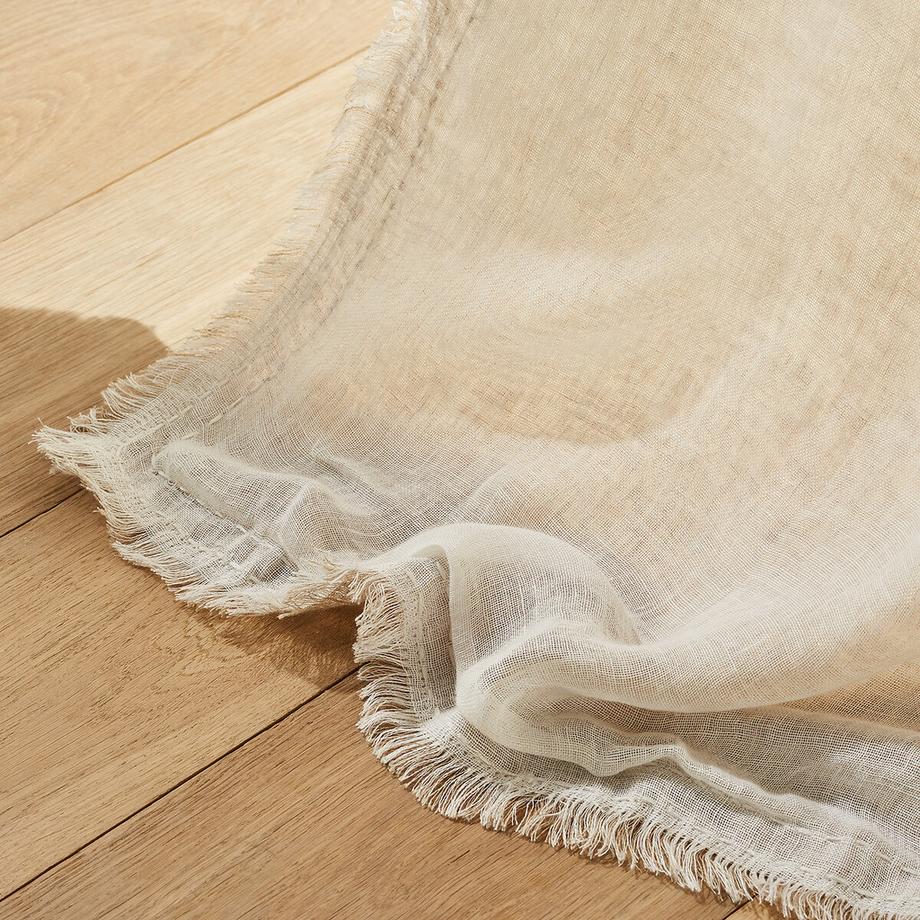 AM.PM  Voilage bicolore en voile de lin Beha 