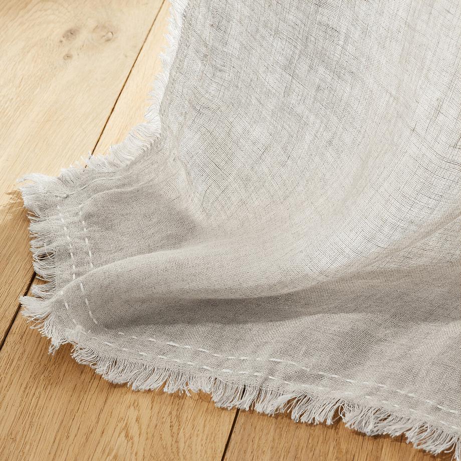 AM.PM  Voilage bicolore en voile de lin Beha 