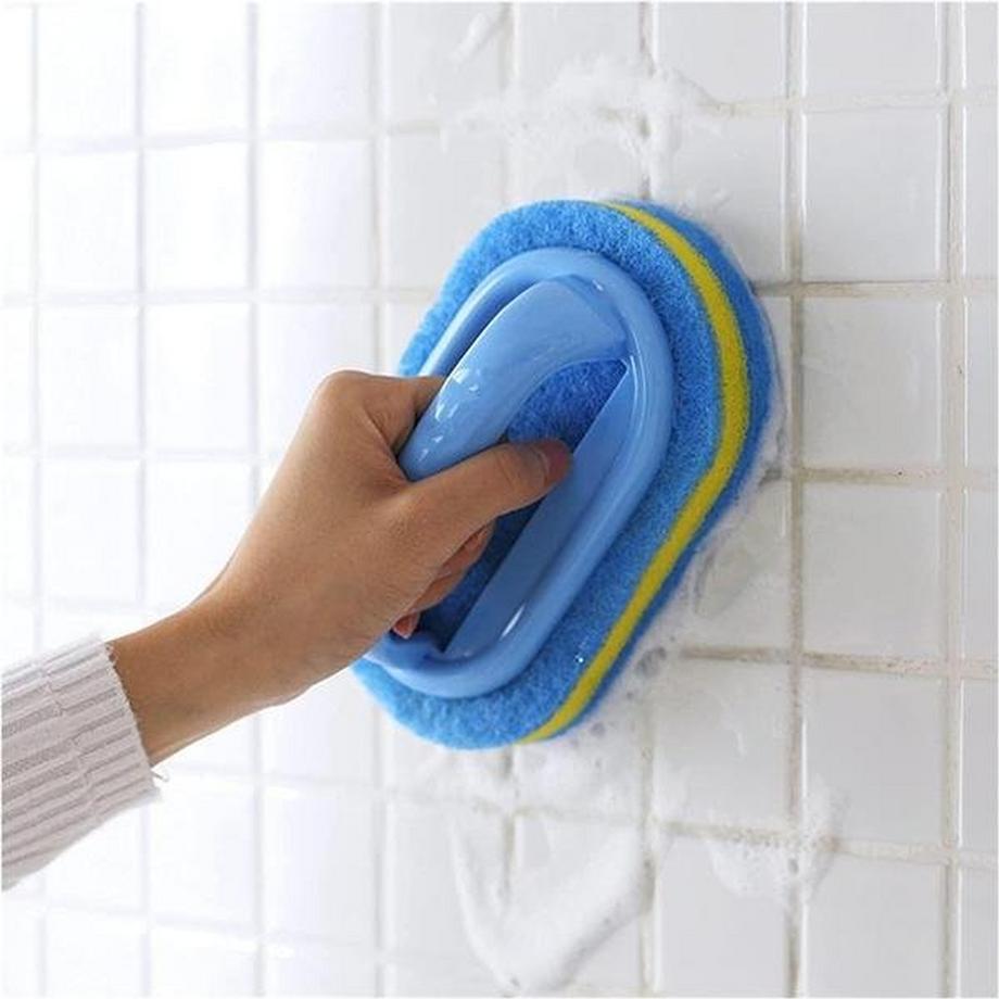 Northio  Éponge avec manche pour salle de bain et cuisine 