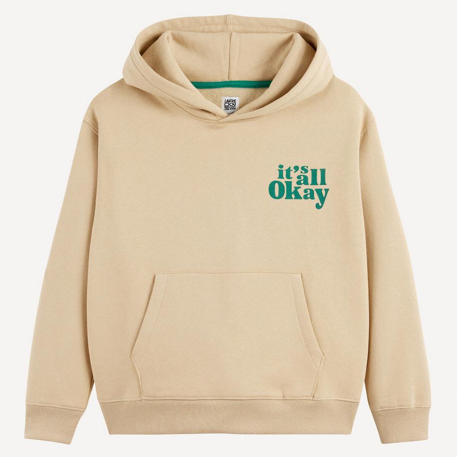 La Redoute Collections  Sweat message à capuche 