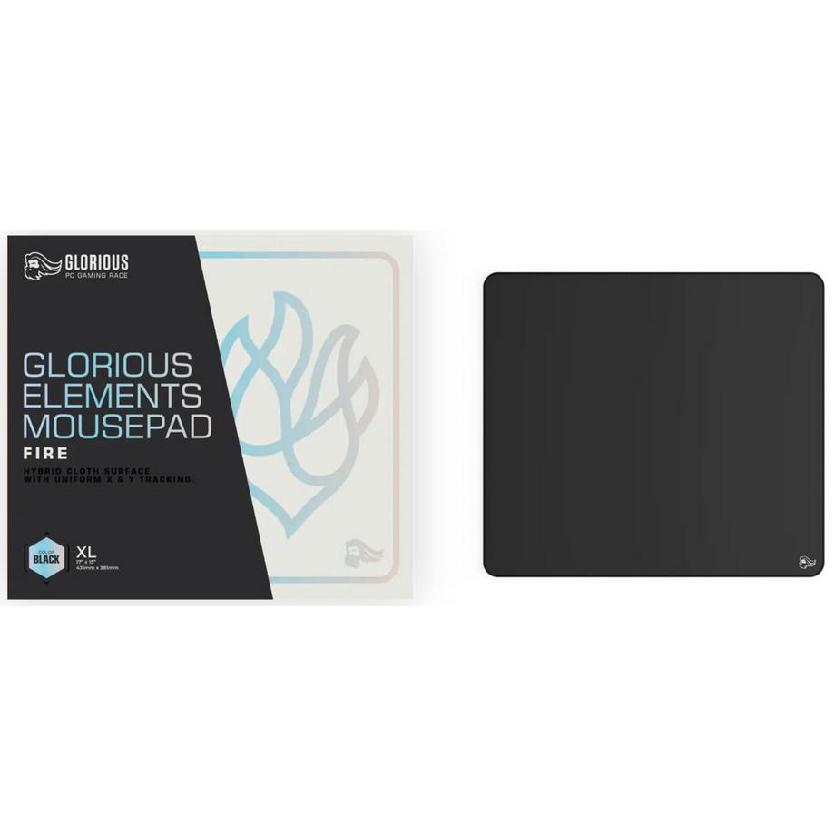 Glorious PC Gaming Race  Elements FIRE Tapis de souris de jeu Noir 