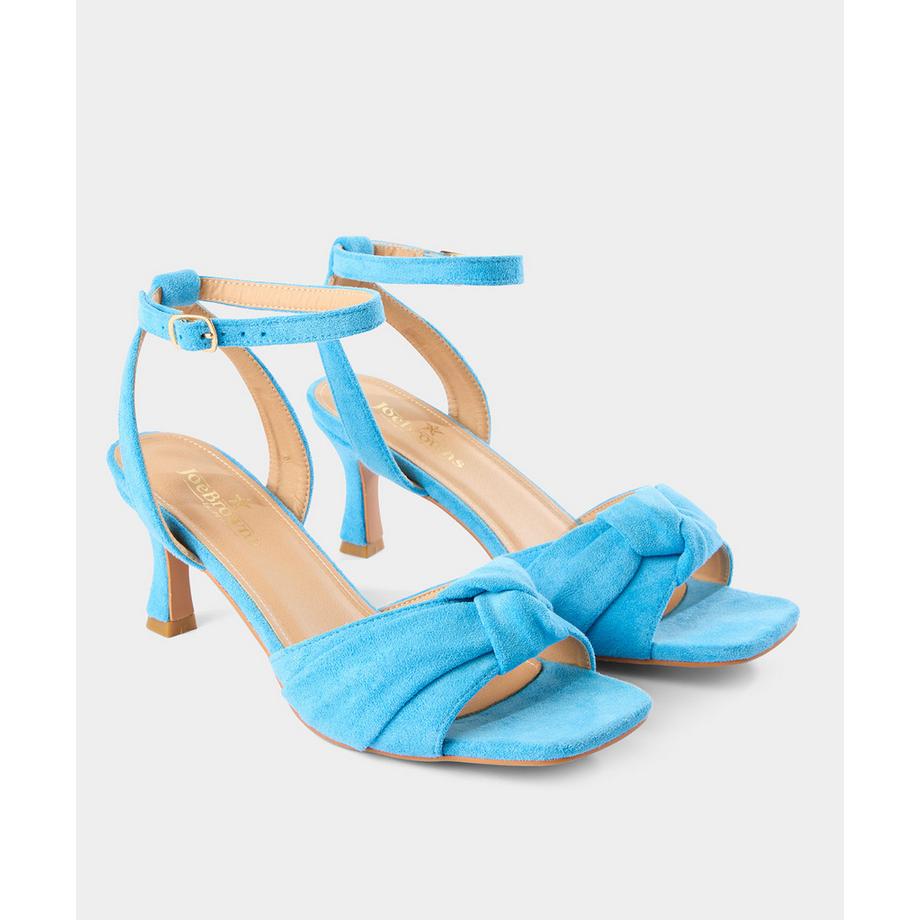 Joe Browns Scarpe aperte con tacco in microsuede con dettaglio a nodo  